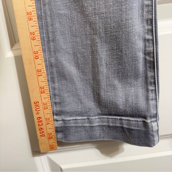 ARTICLES OF SOCIETY LONDON HIGH RISE CROP DODGEVILLE PANTS JEANS 26 GRAY - Picture 4 of 14